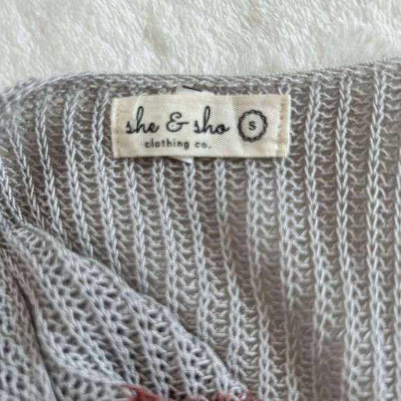 Women's Locked Stitched Colorful Striped Grey, Brown, Turquoise & Pink Tank Top - Picture 6 of 6